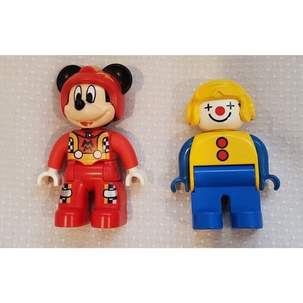 Lego Duplo Mickey Mouse and Clown Figures Pretend Play Replacement Toys